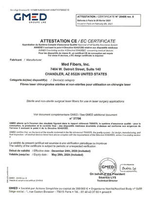 surgical laser fibers CE certificate surgical fibers