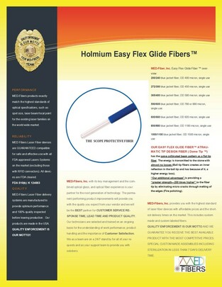 holmium easy flex medical fibers, medical laser fibers