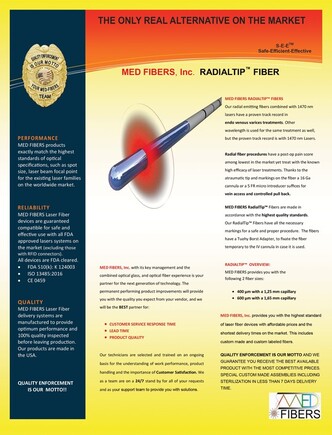 medical laser fibers radial tip,medical fibers