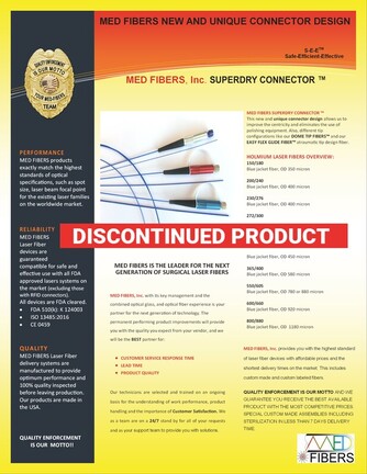 medical fiber super dry connector, medical laser fiber connectors